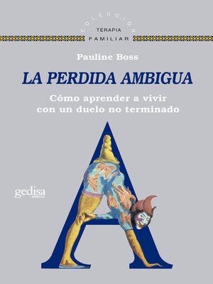 cover image of La pérdida ambigua